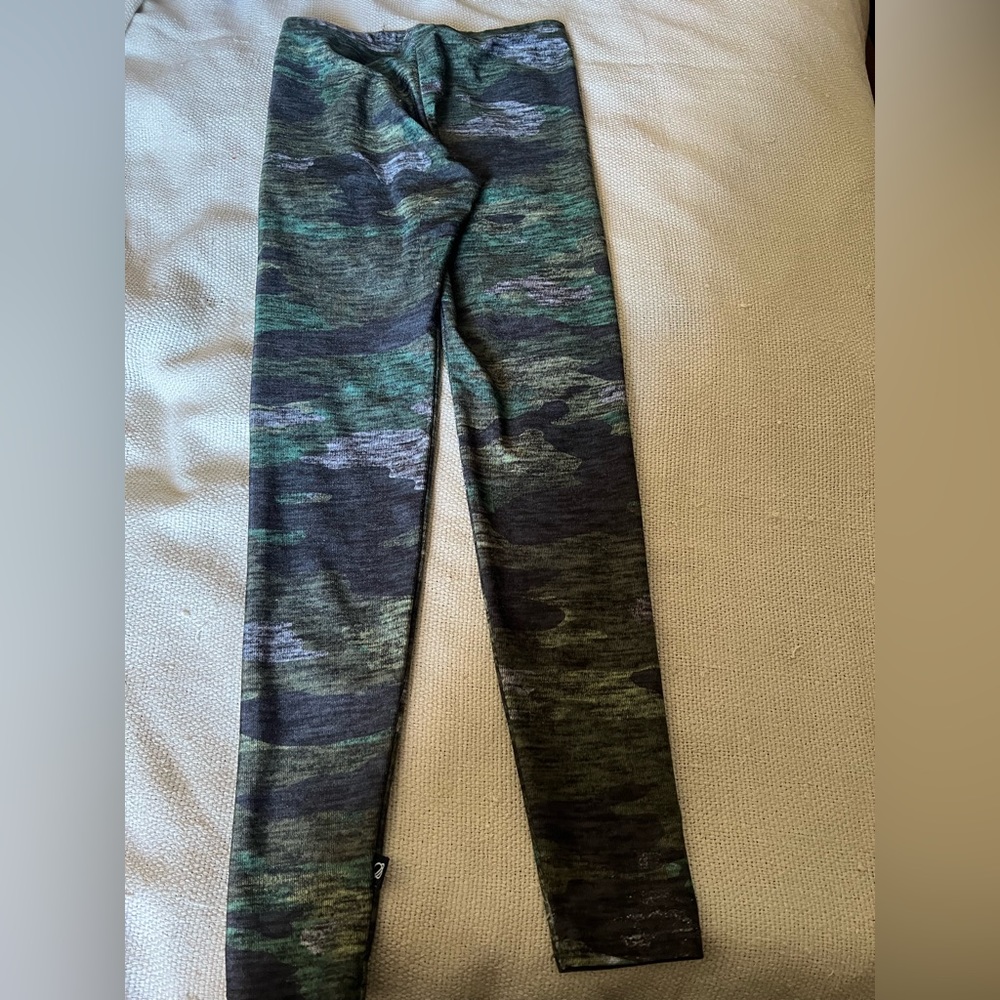 TEREZ LEGGINGS MEDIUM GREEN CAMO FOR BIG GIRLS